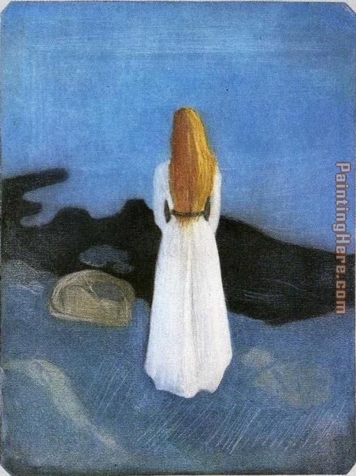 Edvard Munch Girl on the Beach